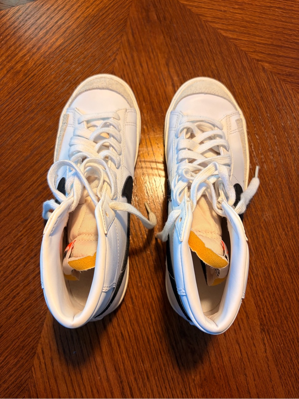 White Nike High-Top Sneakers